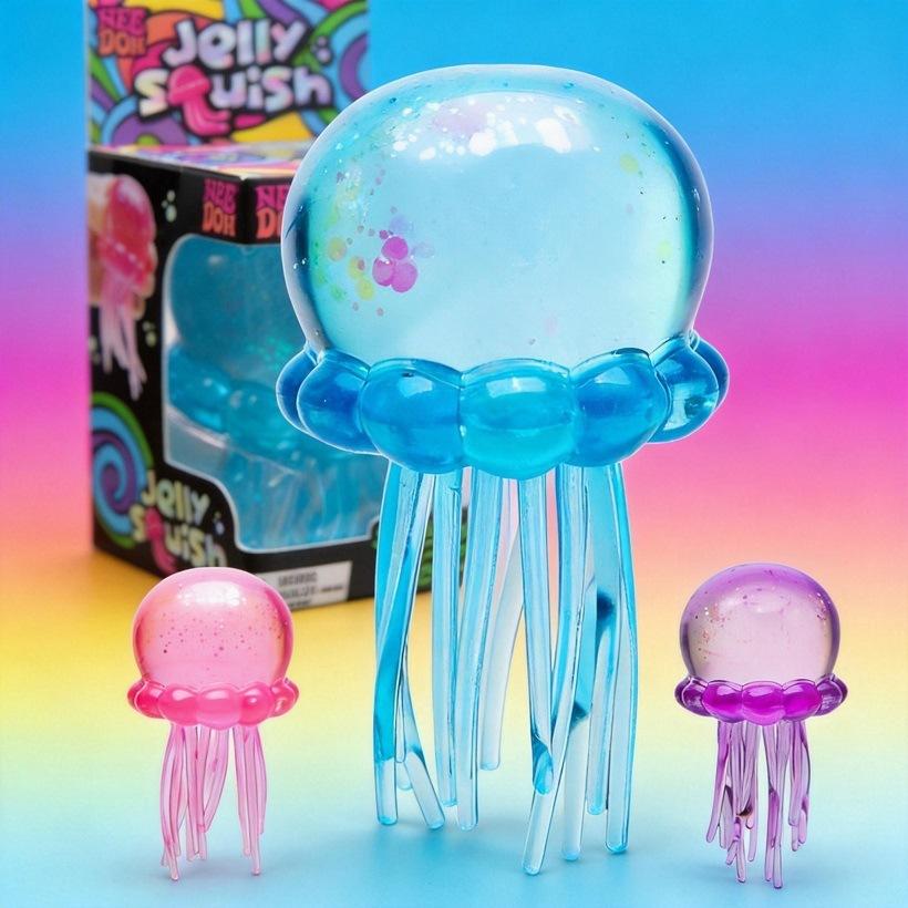 Dreamy Jellyfish Maltose Squeeze Toy Stress Relief Decompression Fidget Toy For All Ages