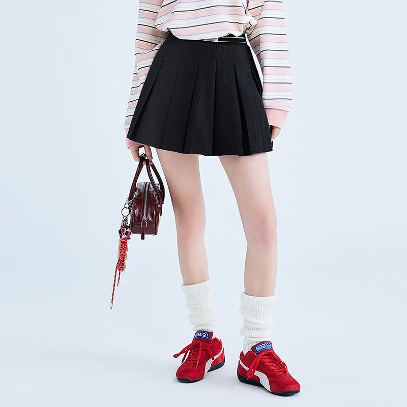 LEDIN Spring 2025 Pleated A-line Mini Skirt XL