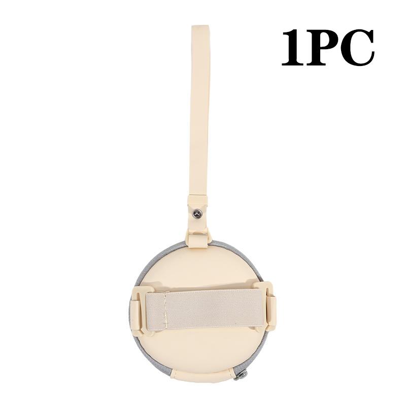 Folding Glasses Case Round Storage Bag Portable Leather Zipper Pouch Travel Sunglasses Reading Glasses Small Storage Bag