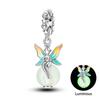 925 Silver Luminous Elf Lantern Fish Glass Planet Pendant Fit Pandach 925 Bracelet DIY Jewelry Design