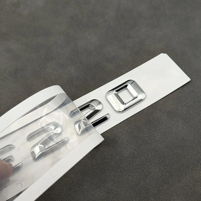 3D ABS Self-adhesive Letters For Car Stickers For Mercedes-Benz E200 E220 E260 E320 E350 CDI 4matic Emblem Trunk Accessories