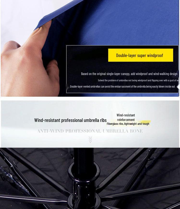 Dual-Shoulder Hands-Free Folding Sunshade Umbrella