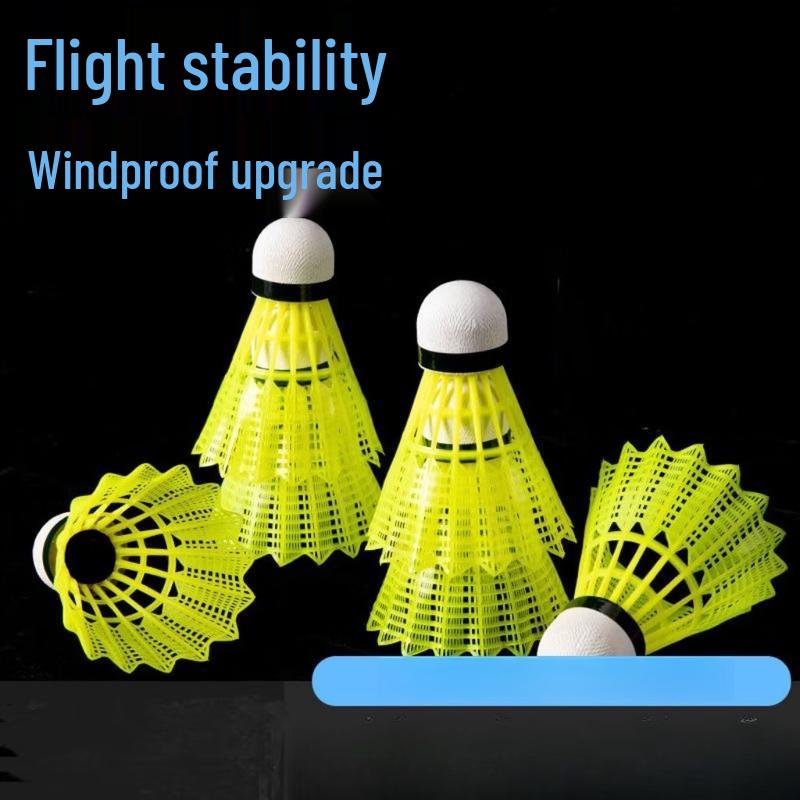 Durable Nylon-Style Plastic Shuttlecocks - 3 Pack