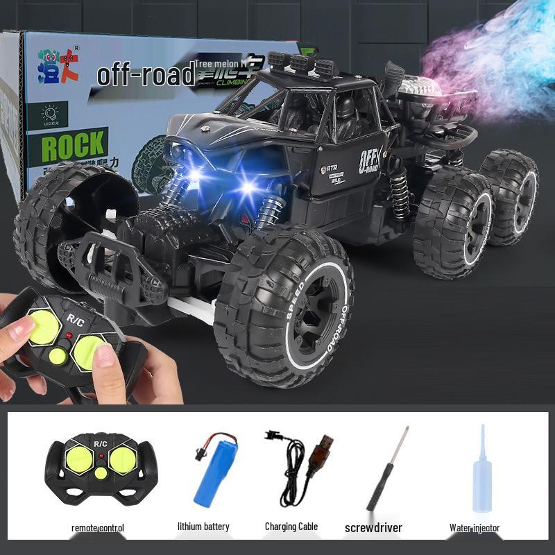 Large Alloy 6-Wheel Remote Control Off-Road Car - High-Speed Climbing Vehicle for Kids