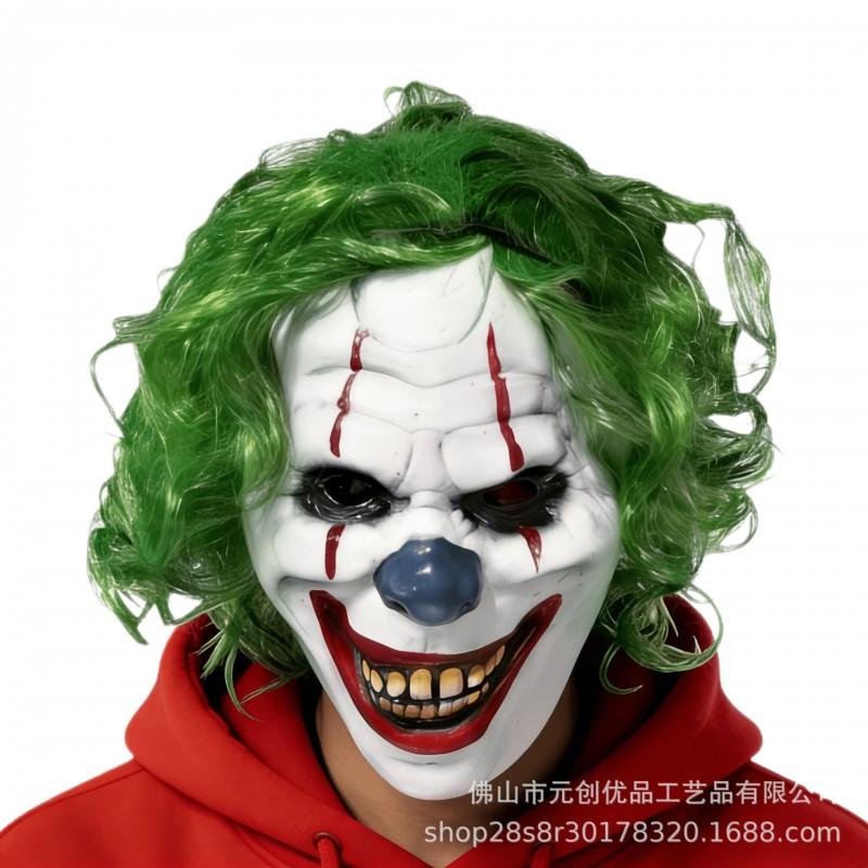 Scary Clown Mask Halloween Latex Full Head Costume Cosplay Party Horror Props