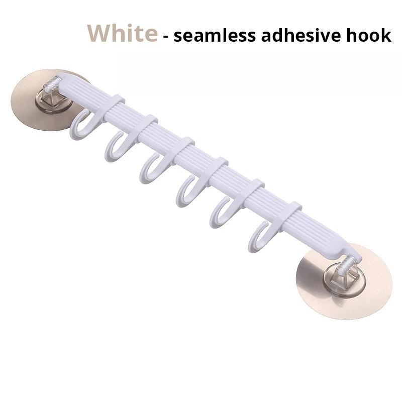 

1 шт. Синий/Белый/Розовый крючок на присоске 6 рядов для кухни, ванной, угловой подвес без отметок, вешалка-крючок белый