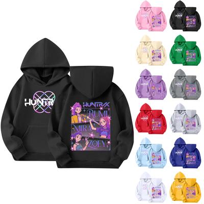 Children's Hooded Gradient Printed Long Sleeved Sweatshirt Loose  Sweatshirt  Sweatshirt