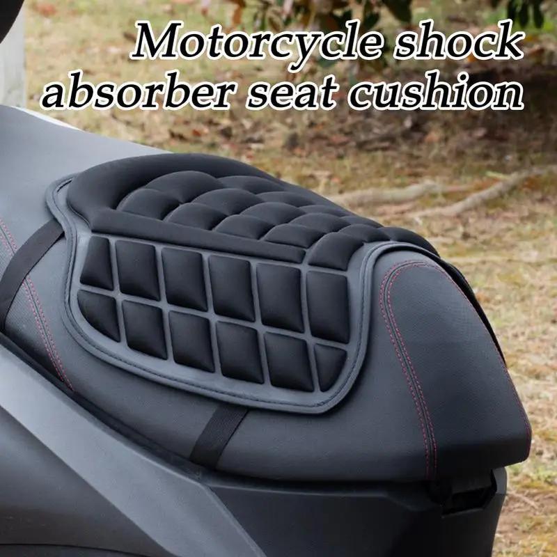 new Motorcycle 3D EVA Comfort Seat Cushion Universal Air Motorbike Cover Sunscreen Shock Absorption Motorbike Seat Pad