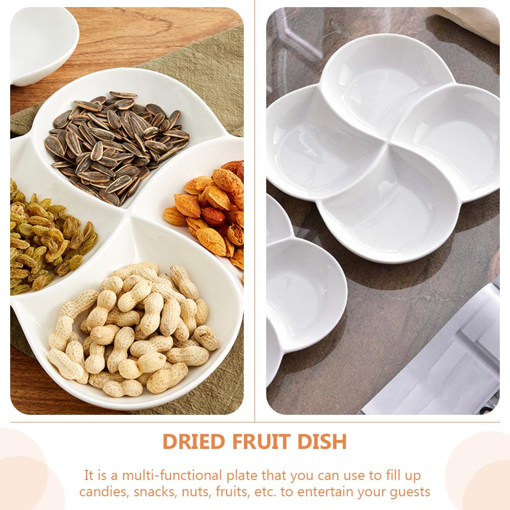 Serving Tray Snack Appetizer Dish Fruit Plate Platter Divided Party Bowl Melaminefood Dessert Candy Plates Trays Container