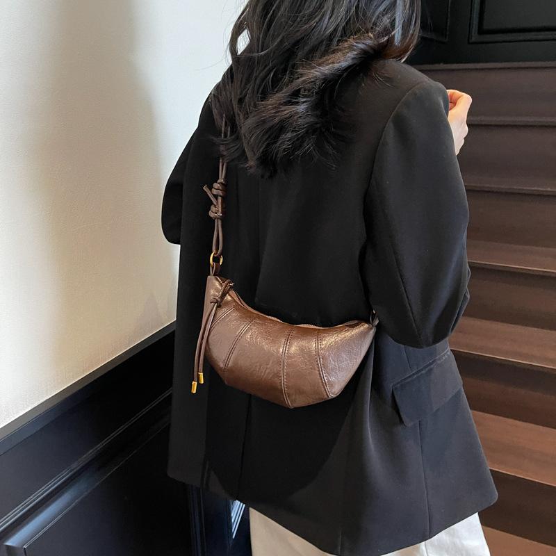 

Dumpling Crossbody Bag Retro Trend Women s Vintage Tote Ladies Handbags Shoulder Armpit Small Croissant Bag for Femele