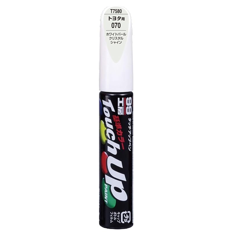 SOFT99 99 Workshop Repair Paint Touch-Up Pen T7580 12ml TOYOTA/LEXUS 070 White Pearl Crystal Shine (for Automotive Paint Repair) 17580
