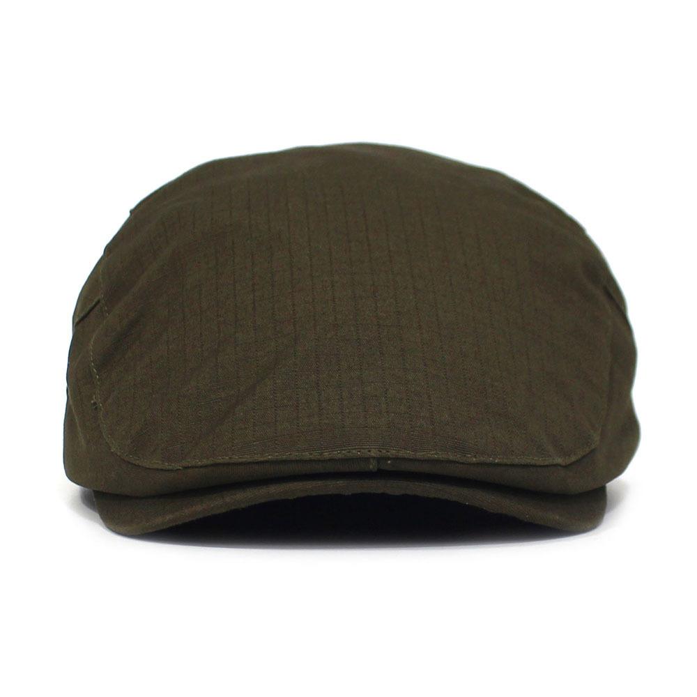 Solid-colour flat-brim cap Forward-facing cap Beret Cotton casual cap Casual cap for men and women