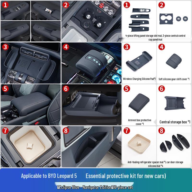 Leopard 5 To Leopard 8 Center Console Storage Box Upgrade - Enhanced Privacy Interior Modification with Kui Xi