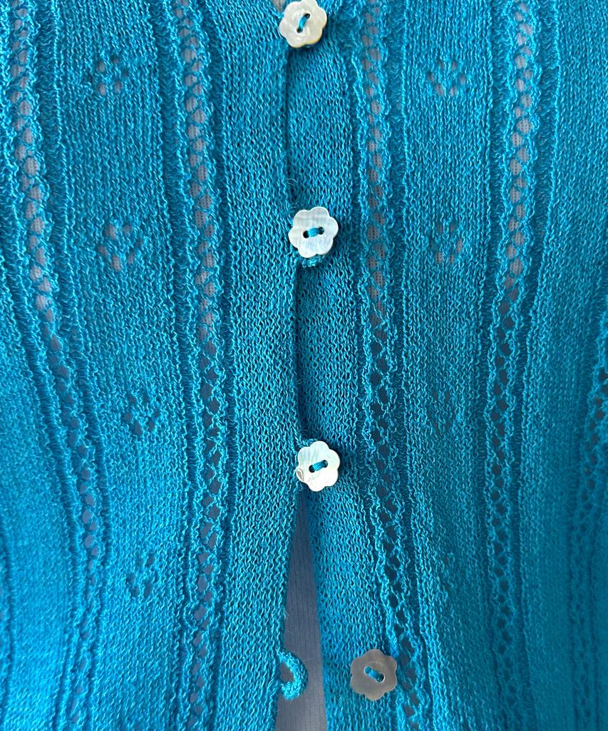 Seuneogeuyu Cozy Blossom Loop Mother-Of-Pearl Cardigan_2 Colors_S M
