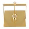 Napkin Dispenser with Weighted Glass Ball Rectangular Elegant Iron Napkin Holder Tissue Stand for Kitchen