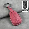 3 + 1 Buttons Leather Car Remote Key Case Cover Shell Fob For Hyundai for Kia Tucson Sonata Santa FE Carens Protector Key Fob