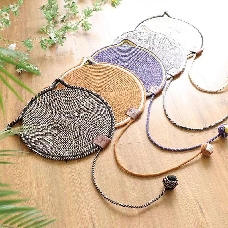 Round Shape Cat Scratcher Mat Sofa Furniture Protector Claw Care Cat Scratching Board Pet Supplies For Indoor