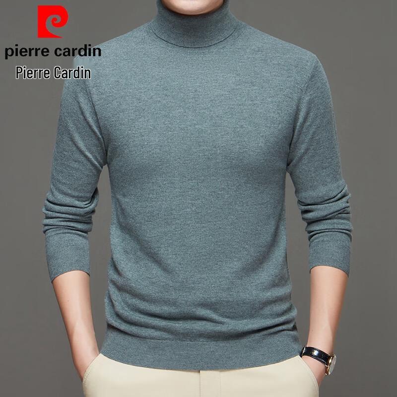 Pierre Cardin Men's Thin 100% Wool High-Neck Sweater