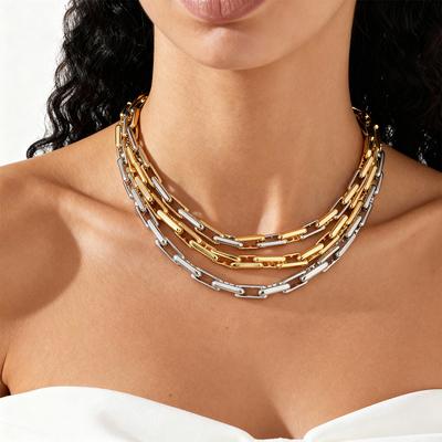 Cold Wind Chain Splicing Adjustable Sweater Chain Personalized Collarbone Necklace
