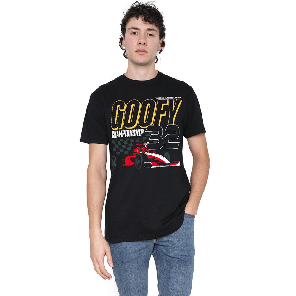 Disney Unisex Adult Monaco Goofy Racing T-Shirt