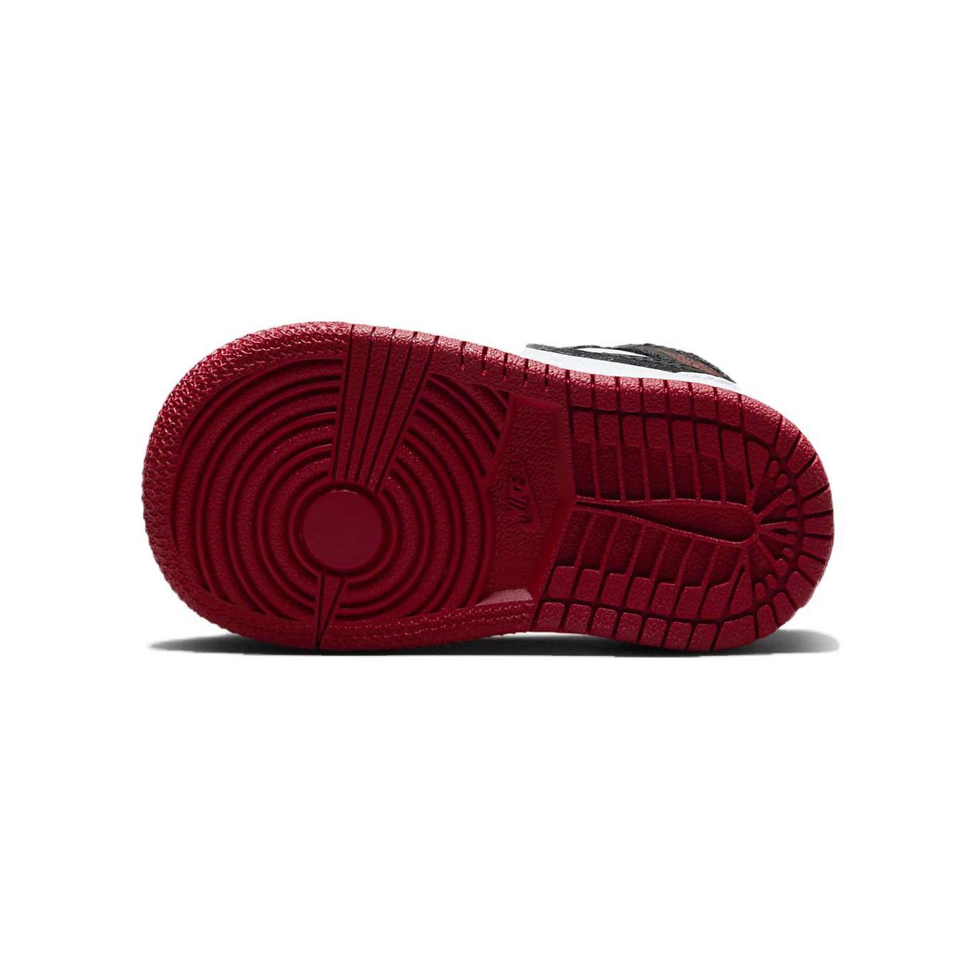 Детские кроссовки Air Jordan 1 Mid TD Gym Red Black Toe White DQ8425-106 27 — фото 6