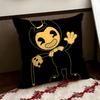 BBendy and Tthe Ink MMachine Cushion Cover Reversible Soft Durable Pillow Cover Home  Car MultiScene Use for Daily Comfort