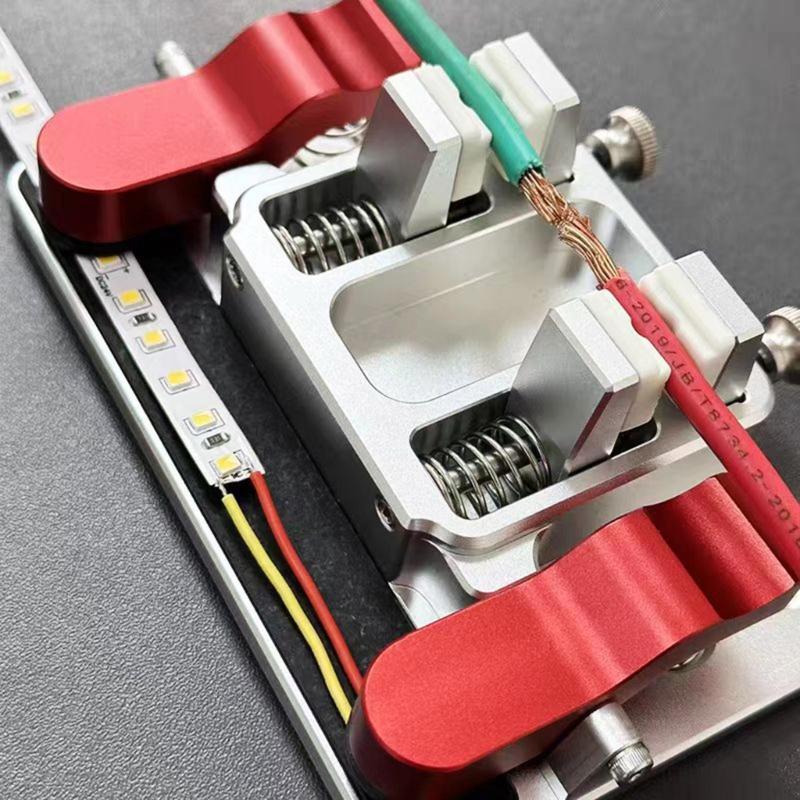 Welding Wire Fixing Fixture for LED Circuit Board Repair Heat Resistant Clamp with Alligator Clip Soldering Repair