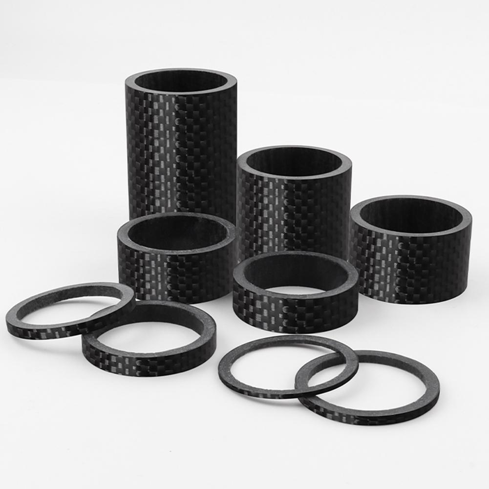 Anello rondella stelo manubrio mountain bike Anello cuffia in fibra di carbonio Distanziali forcella Accessori forcella anteriore bicicletta