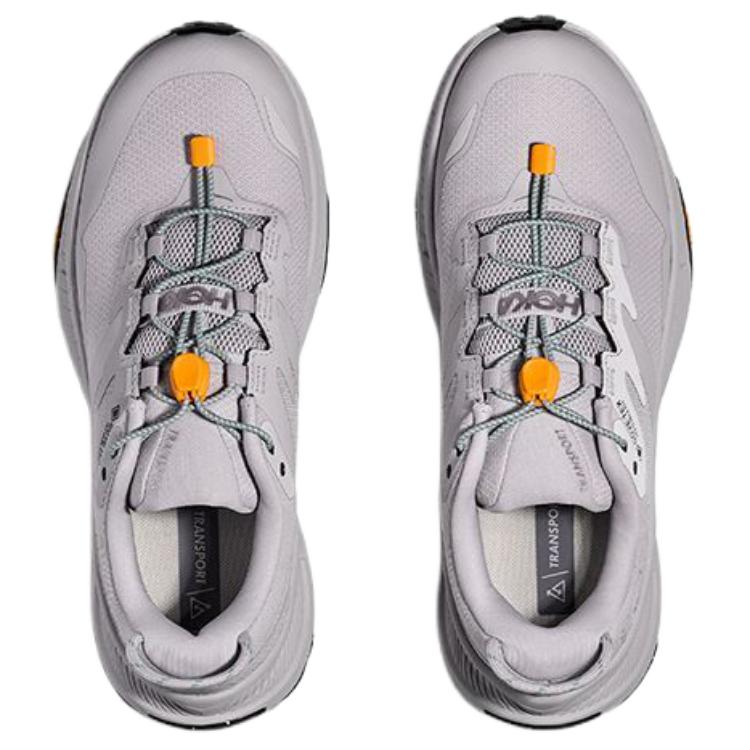 HOKA One One Transport Gtx Comfortable Versatile Durable Waterproof Breathable Low-Top Hiking Shoes Women Hiking Shoes Smoke-Gray 1133958F-ASHG