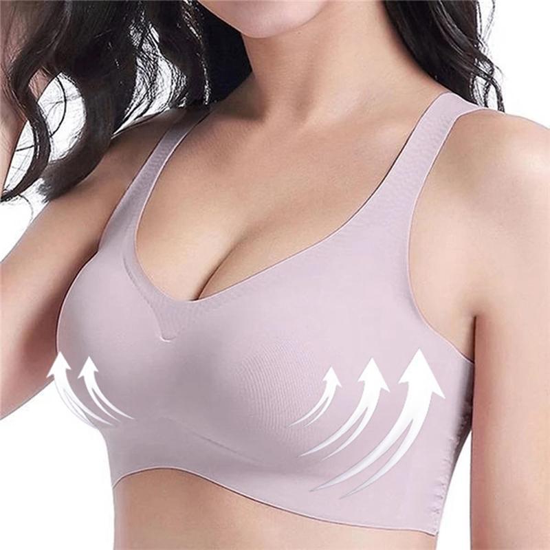 Buy Wireless Massage Seamless Comfortable Breathable No Pressure Push Up Cool Sports Bras at