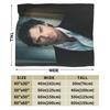 The Vampire Diaries Damon Salvatore Serie TV Coperta Decorativa in Flanella Plaid per Arredamento Casa Calda Morbida Copriletto Regalo