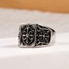 New Retro Oriental Mysterious Pattern Titanium Steel Ring Men's Non-fading Trend Ring 2026