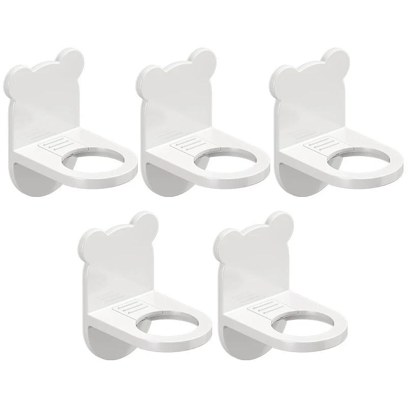 Adjustable Shower Gel Bottle Rack Wall Mounted Universal Shampoo Bottle Metal Holder Hand Soap Dispenser Hook Free Punching New