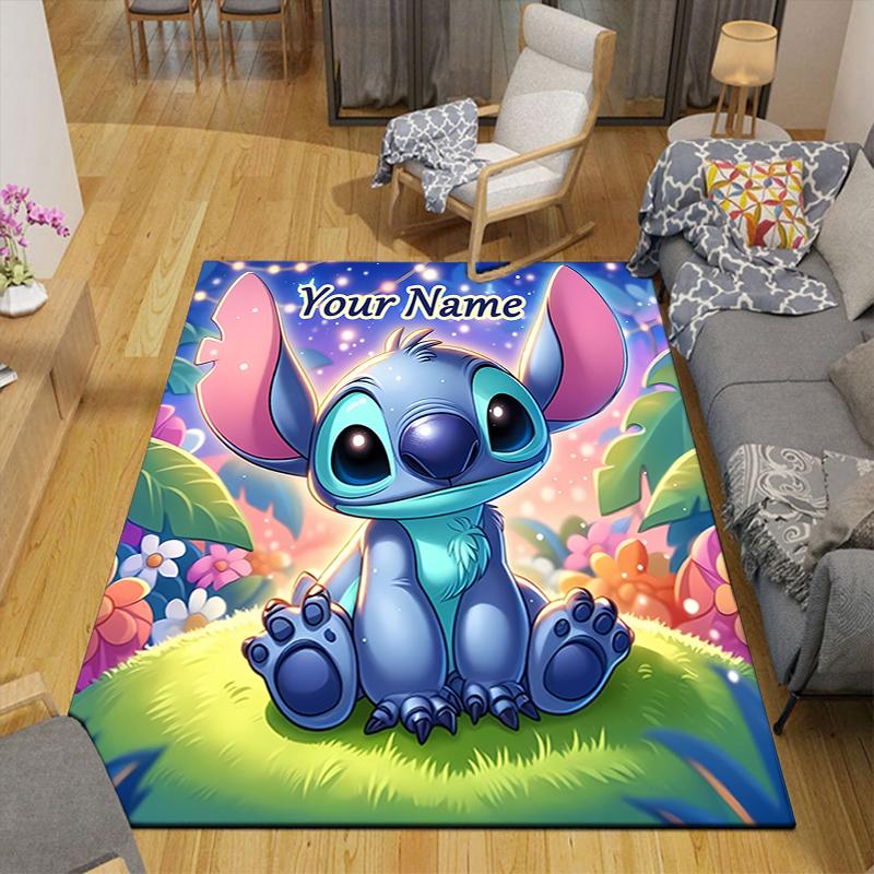 Custom 1Pc Stitch'S Cosmic Adventure Rug Office Carpet Indoor Outdoor Entrance Doormat Nonslip Soft And Comfortable Living Room D916302