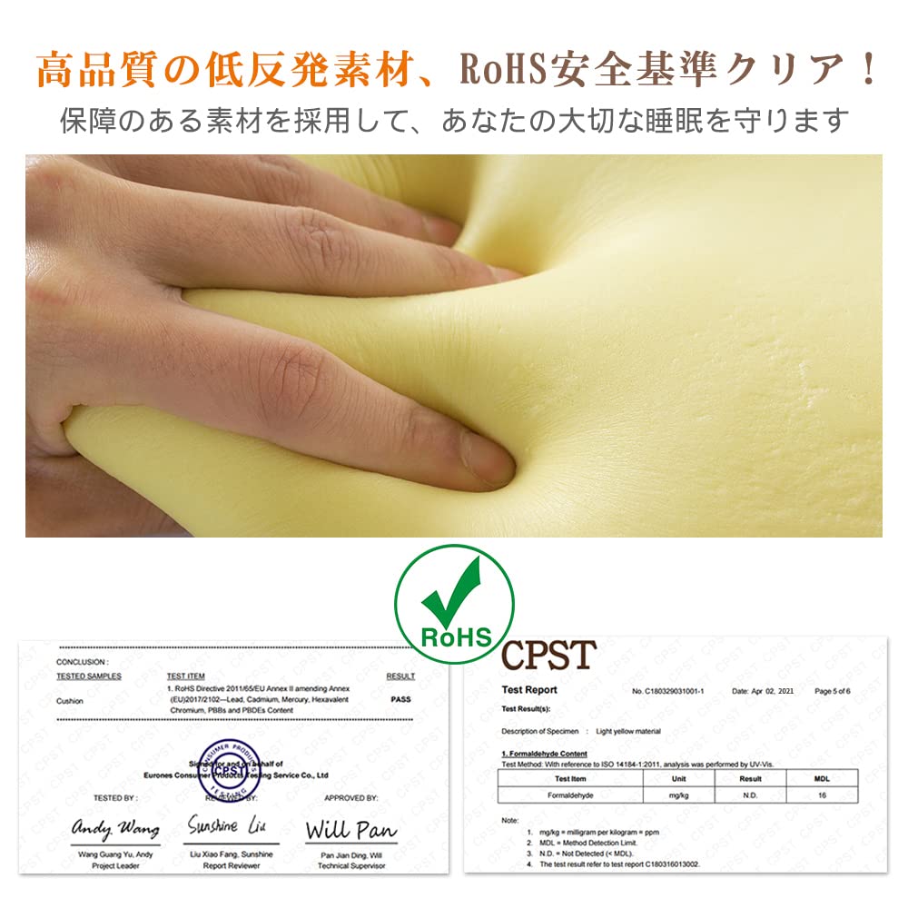 IKSTAR Pillow: Provides Firm Support for Your Shoulders, Neck, and Head. Features a Unique Hollow Design, Low-resilience Polyurethane Foam, and a