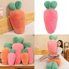 Carrot Plush Pillow With Super Soft Fur For Girls Sleeping Companion Gift