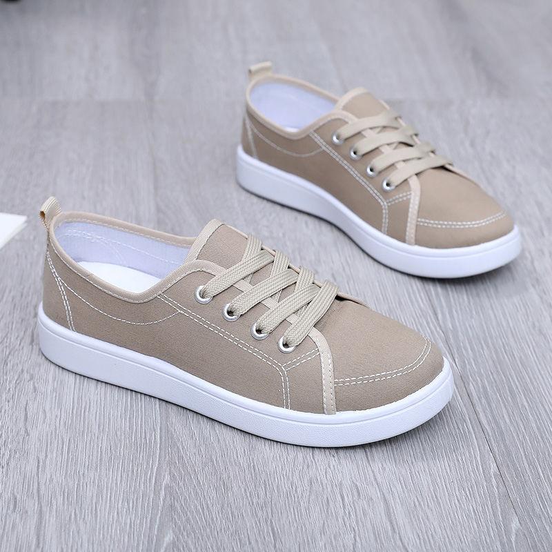 Sommer Neue Canvas Schuhe für Damen Flache Board Schuhe Atmungsaktive Studenten Freizeit Sportschuhe für Damen