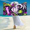 Personalized Electric Arcane Dance Beach Towel Microfiber Beach Towel Thin Absorbent for Beach Swimming Yoga Bath Sports. 091053