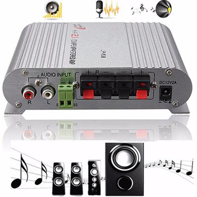 Mini Hi-Fi Verstärker Booster Radio 2.1 MP3 DVD Stereo für Auto Motorrad Zuhause