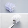 Eco-Friendly White Round Toilet Cleaning Brush with Separate Head