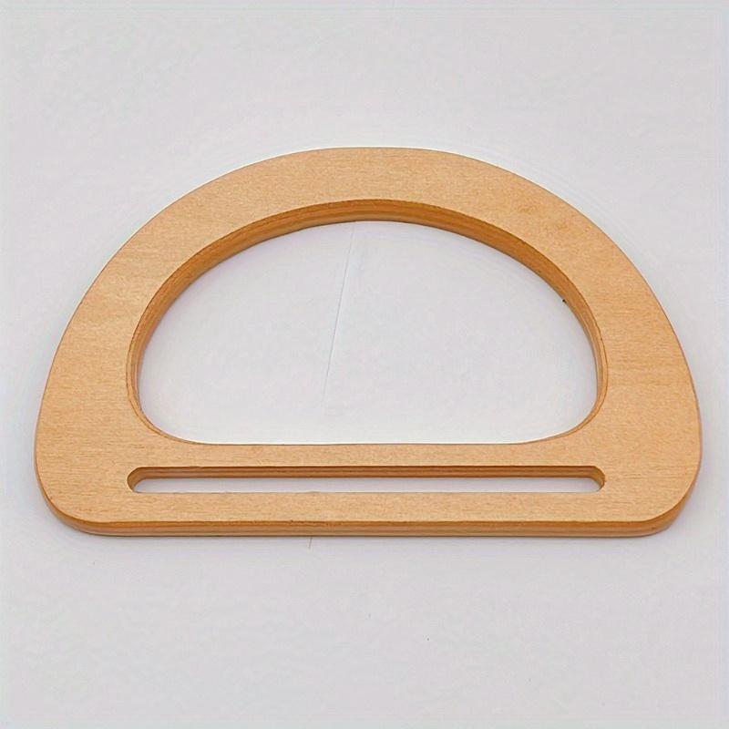 

2pcs D Shape Bag Handles DIY Replacement Handbag Tote Handles Purse Bags Bag Straps Wooden Bag Handle Accessories