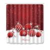 4pcs Shower Christmas Curtain Toilet Cushion Set Cover Mat Pad Rug Xmas Bathroom