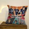 H-H-Haikyuu Anime Volleyball Pillowcase Toon Gift Cushion Cover Bedroom Home Sofa Chair Seat Decor Pillow Case