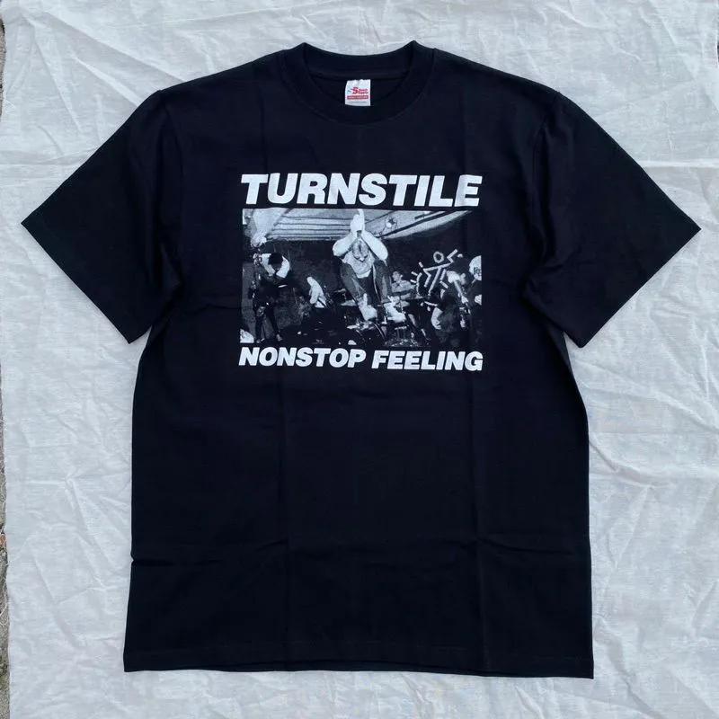 Unisex Short Sleeve Crew Neck Cotton T Shirt Nonstop Hardcore Turntable