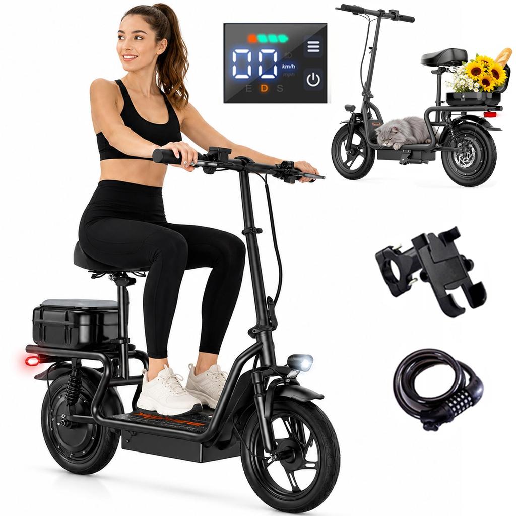 ZAZAWORK Monopattino Elettrico per Adulti Motore Brushless 800W Batteria 48V 15AH Monopattino Elettrico Fuoristrada Autonomia 55km Pieghevole