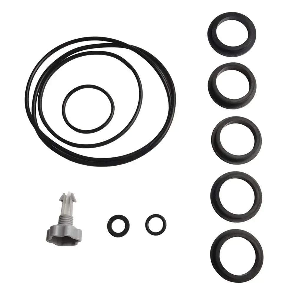 14 Pcs Pool Filtration Accessory Set with Dual Split Hose Valve & Drain Cap Enhance For Intex Pool Maintenance