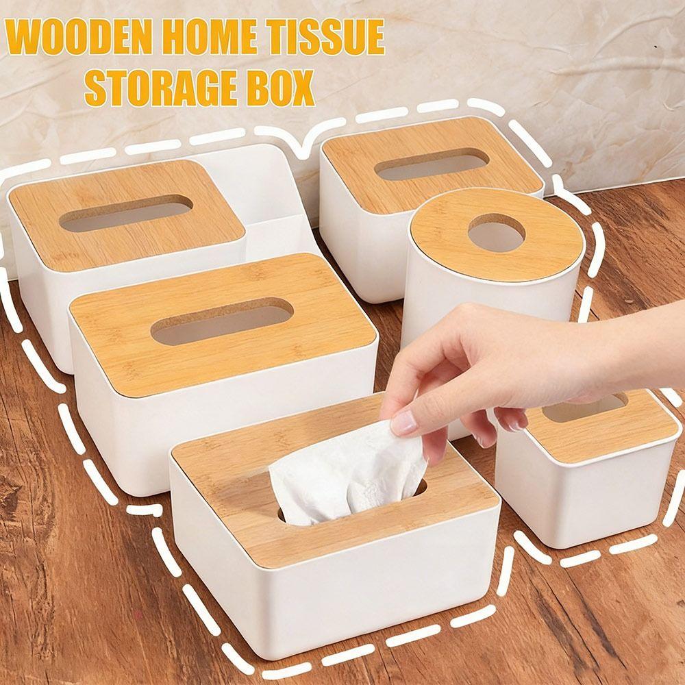 Multi-Function Tissue Box Japanese Style Tissue Holder Home Accessory Napkin Holder  Desktop