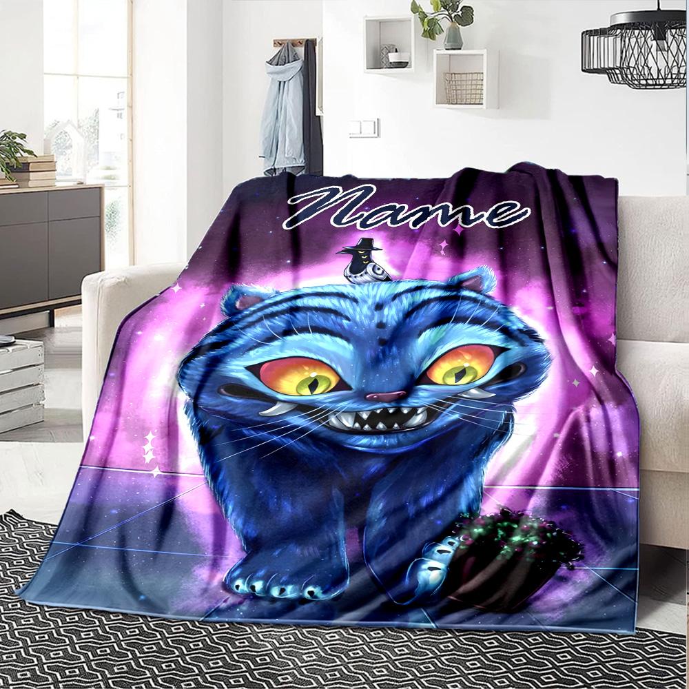 Customizable KPop Demon Hunters19 Throw Blanket – Personalized Name, All-Season Cozy Snug Blanket, Machine Washable, Personalized Blanket