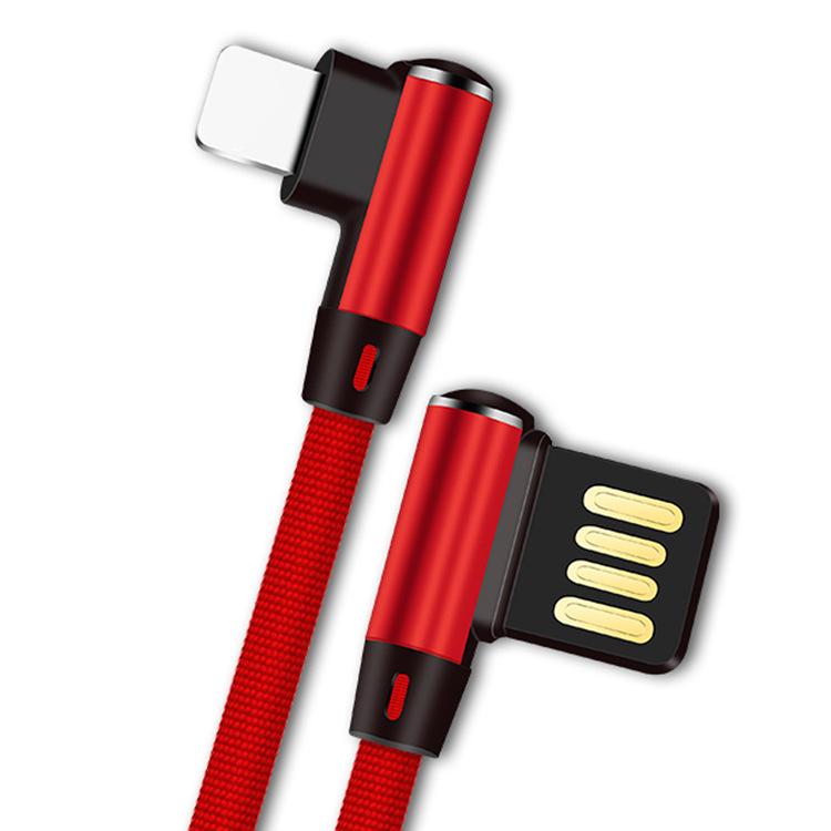 Apple 11/12/13 Fast Charging Elbow USB Cable for Mobile Gaming