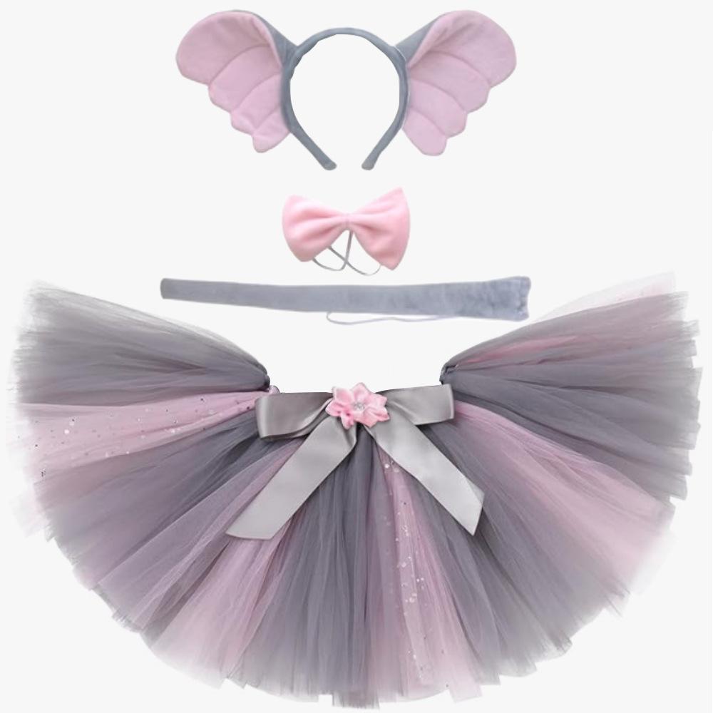 

Детская юбка с леопардовым принтом Костюм «Лесной зверь» косплей, Чехол для юбки «Зебра-слон» Хэллоуин Животное Светодиодный светящийся костюм S (1-2 years old)